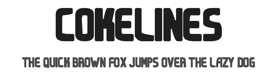 Cokelines by Woodcutter — Decorative Font