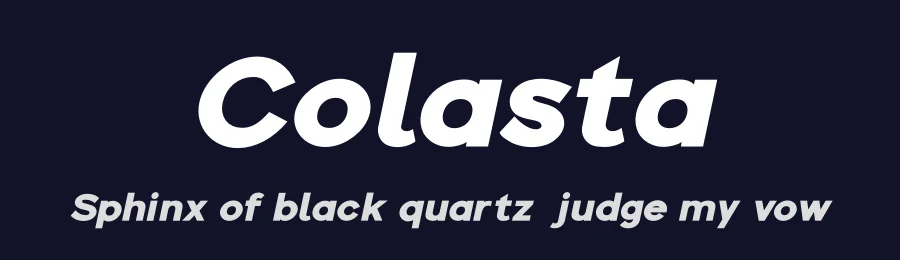 Colasta by ReyreyBlue — Sans Serif Font — thumbnail 2