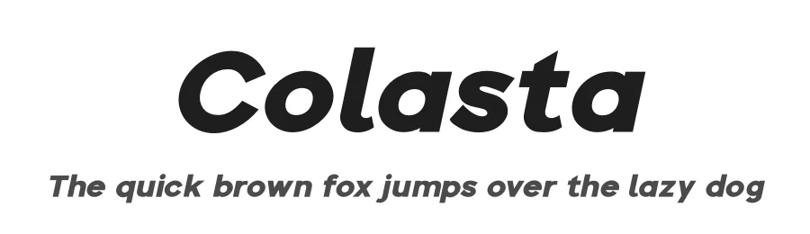 Colasta by ReyreyBlue — Sans Serif Font