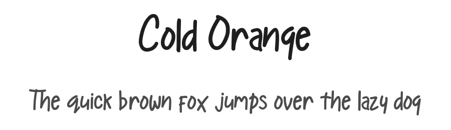 Cold Orange