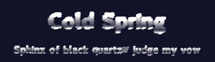 Cold Spring by Xerographer Fonts — Decorative Font — thumbnail 2