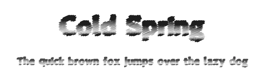 Cold Spring by Xerographer Fonts — Decorative Font