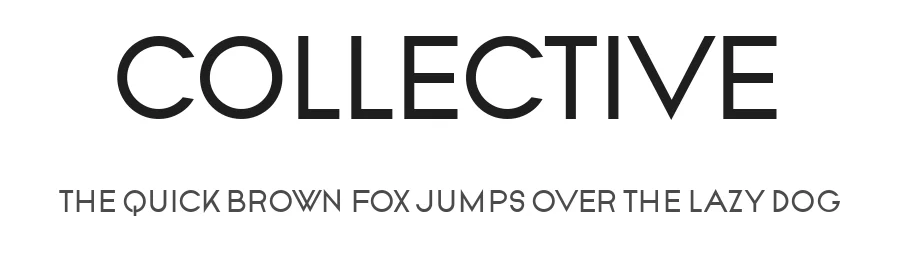 Collective by Vladimir Nikolic — Sans Serif Font