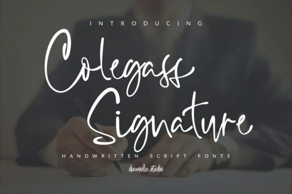 Collegass Signature Font by duanollestudio — Script Handwritten Font