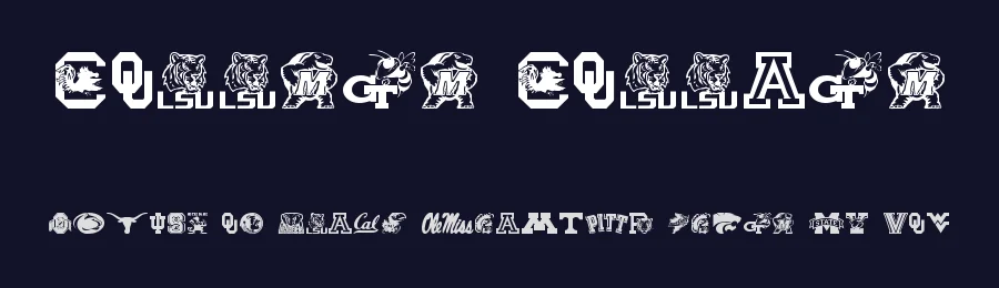 College Collage by Iconian Fonts — Dingbats Font — thumbnail 2