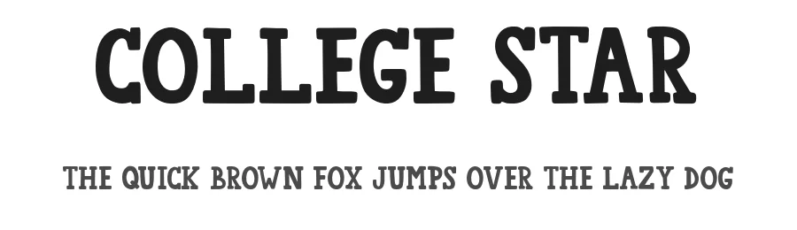 College Star by LoveSVG — Decorative Font