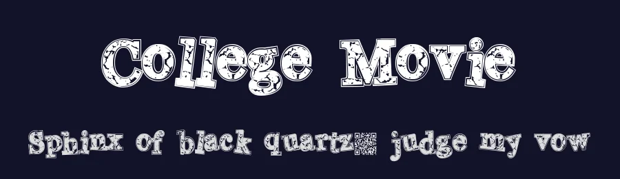 College Movie by Xerographer Fonts — Decorative Font — thumbnail 2