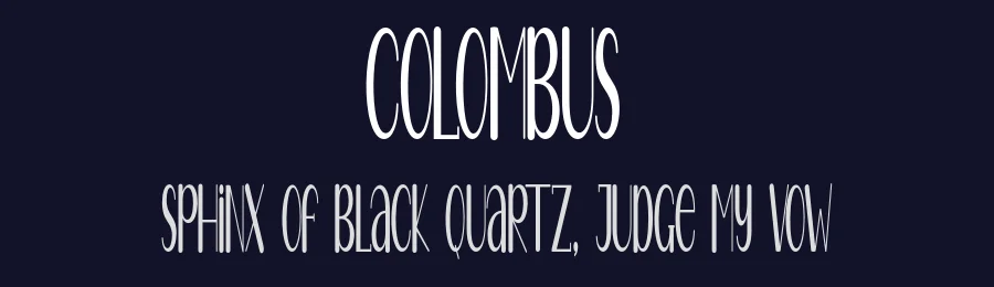 Colombus by Nanda Nanda Putra Sukmayadi — Decorative Font — thumbnail 2
