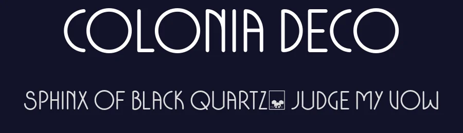 Colonia Deco by Typerookie — Decorative Font — thumbnail 2