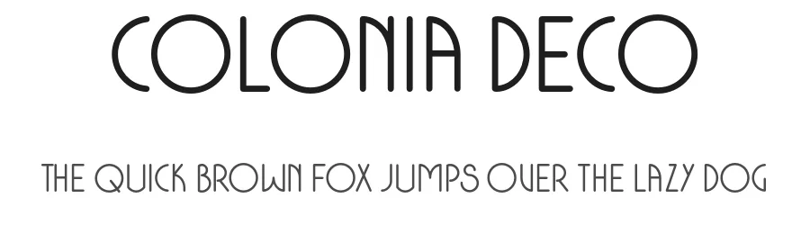Colonia Deco by Typerookie — Decorative Font