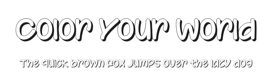 Color Your World by Misti's Fonts — Decorative Font