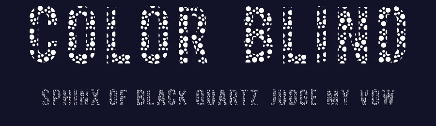 Color Blind by Xerographer Fonts — Decorative Font — thumbnail 2