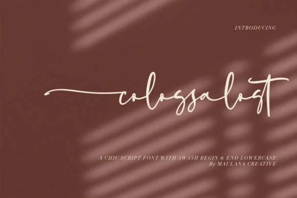 Colossalost Font by Maulana Creative — Script Handwritten Font