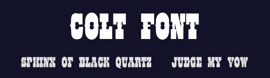 Colt Font by Billy Argel Fonts ® — Decorative Font — thumbnail 2