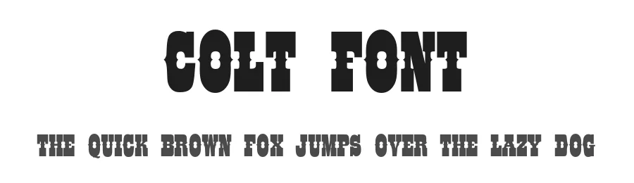 Colt Font by Billy Argel Fonts ยฎ โ Decorative Font
