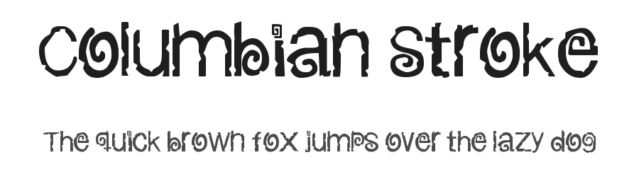 Columbian Stroke by Mache Puentes — Decorative Font
