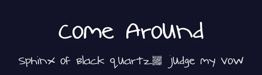 Come Around by Xerographer Fonts — Script Handwritten Font — thumbnail 2
