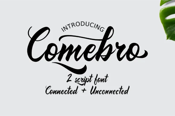 Comebro Font by Unatype โ Script Handwritten Font