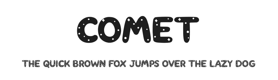 Comet by Kong Font — Decorative Font