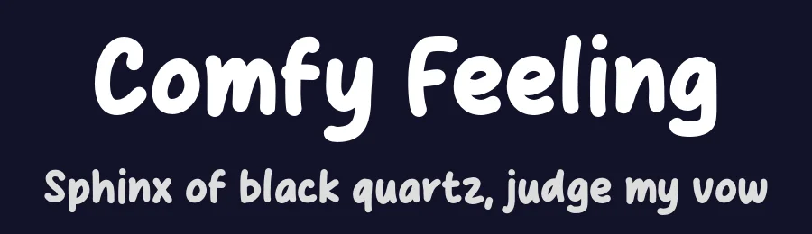 Comfy Feeling by MJType — Decorative Font — thumbnail 2