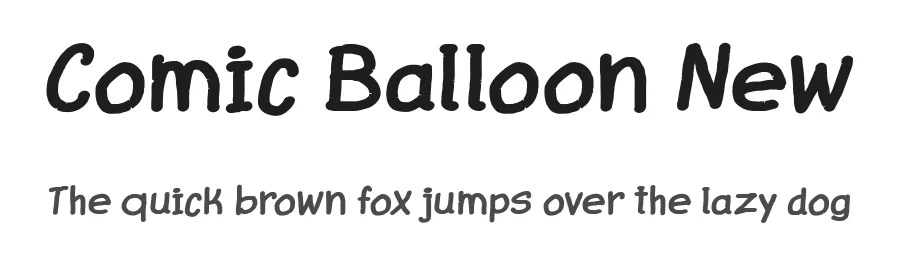 Comic Balloon New