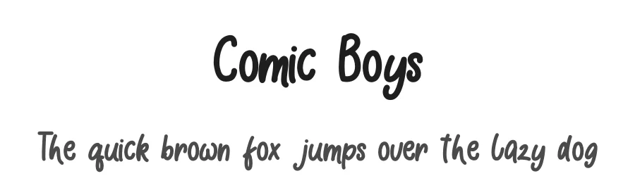 Comic Boys
