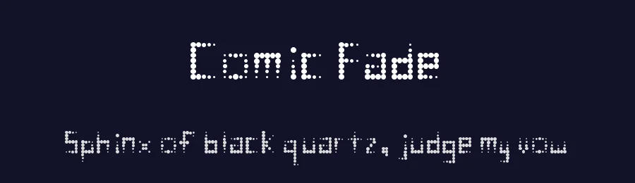Comic Fade by Geronimo Font Studios — Display Font — thumbnail 2
