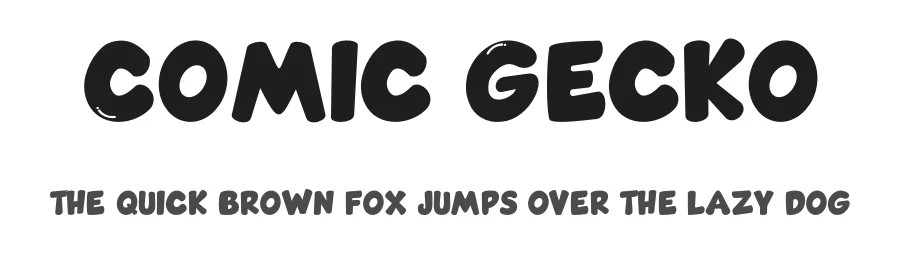 Comic Gecko by MaknaStudio — Decorative Font