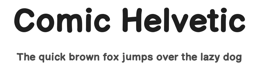 Comic Helvetic