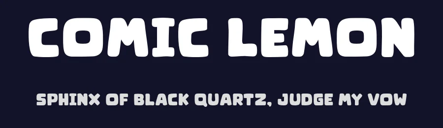 Comic Lemon by Khurasan — Decorative Font — thumbnail 2