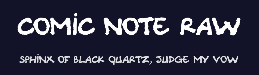 Comic Note Raw by Léo Lapasset — Decorative Font — thumbnail 2