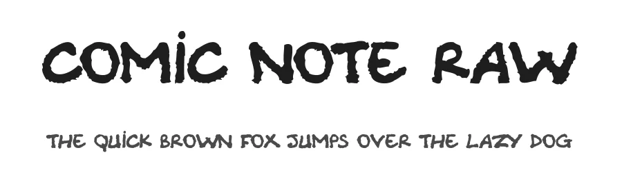 Comic Note Raw by LÊo Lapasset â Decorative Font