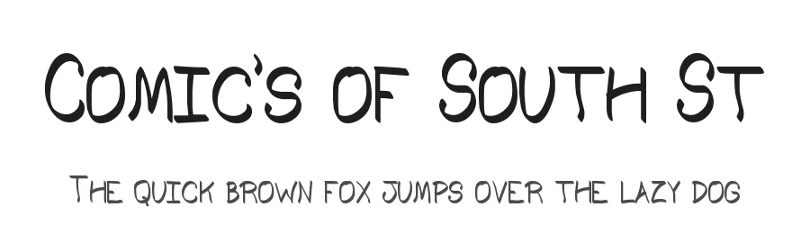Comic's of South St by Southype — Decorative Font