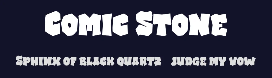 Comic Stone by Blankids — Decorative Font — thumbnail 2