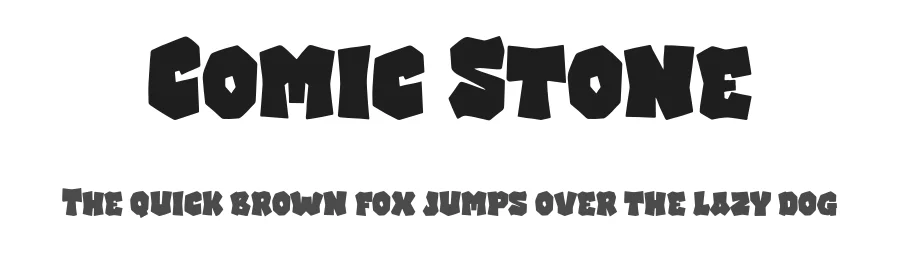 Comic Stone by Blankids — Decorative Font