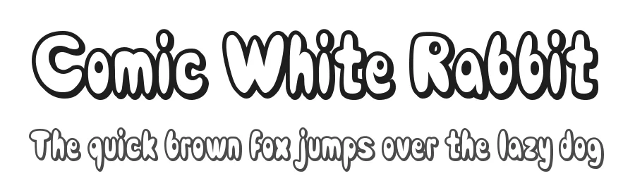 Comic White Rabbit