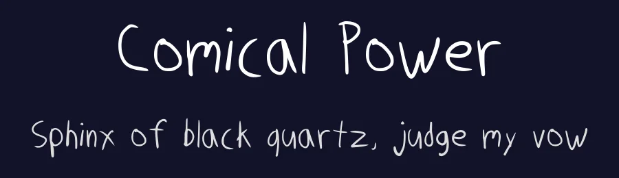 Comical Power by Minato Dela Cruz — Script Handwritten Font — thumbnail 2