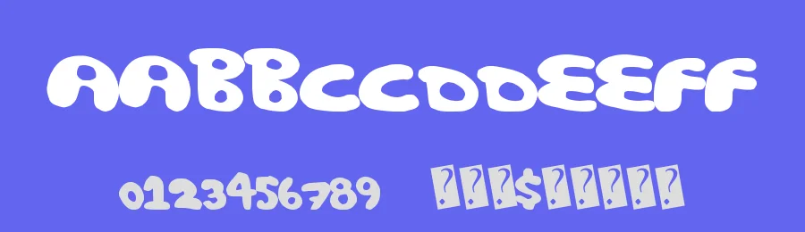 Comic Bubble by Xerographer Fonts — Decorative Font — thumbnail 3