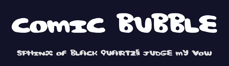 Comic Bubble by Xerographer Fonts — Decorative Font — thumbnail 2