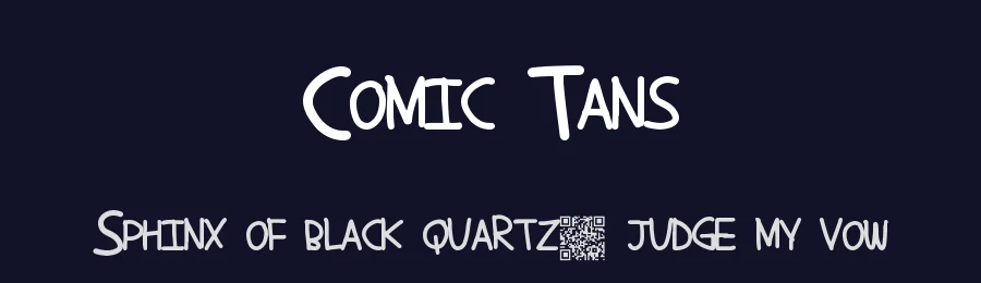 Comic Tans by Xerographer Fonts — Decorative Font — thumbnail 2