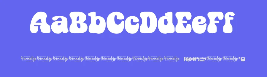 Coming Peak by Yumna Family — Decorative Font — thumbnail 3