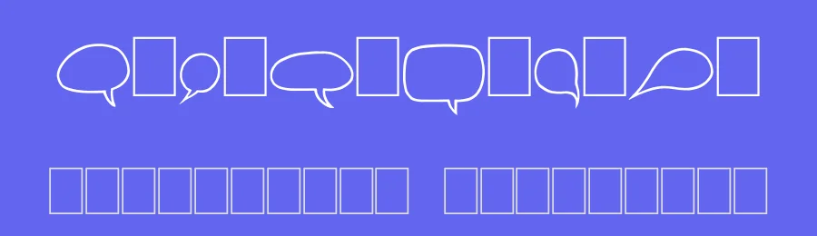 Comix Bubbles by imagex — Dingbats Font — thumbnail 3