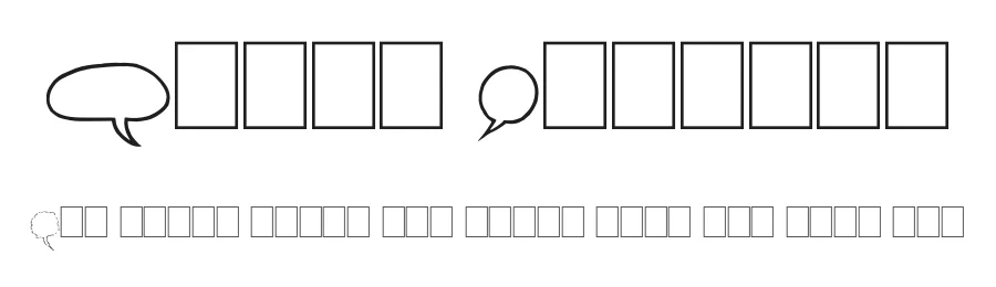 Comix Bubbles by imagex — Dingbats Font