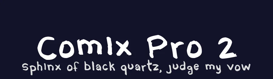 Comix Pro 2 by André Devaivre — Decorative Font — thumbnail 2