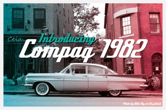 Compaq 1980 Font by AwesomeGraphic — Serif Font