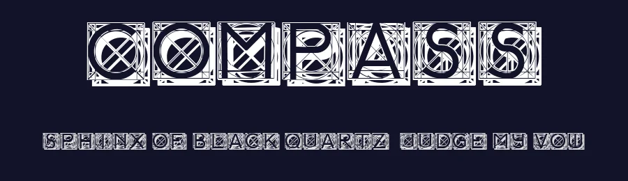 Compass by Vladimir Nikolic — Decorative Font — thumbnail 2