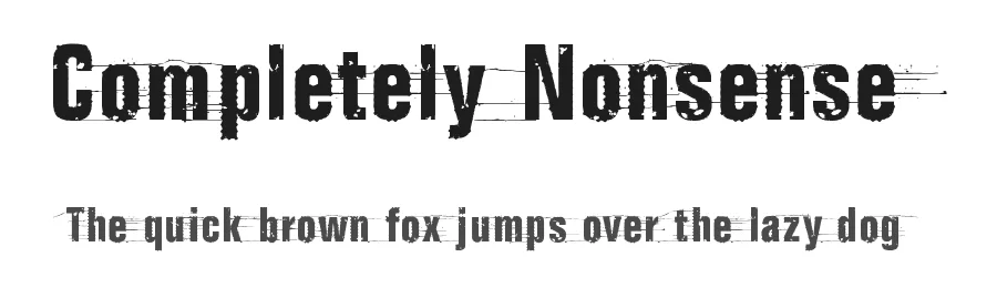 Completely Nonsense by Juha Korhonen โ Decorative Font