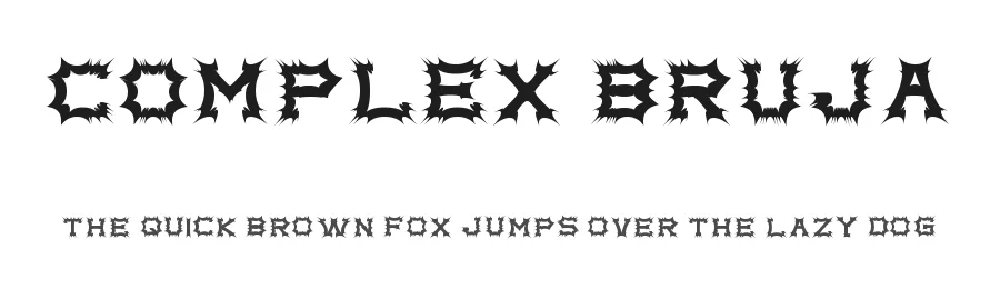 Complex bruja by Qbotype Fonts — Blackletter Font
