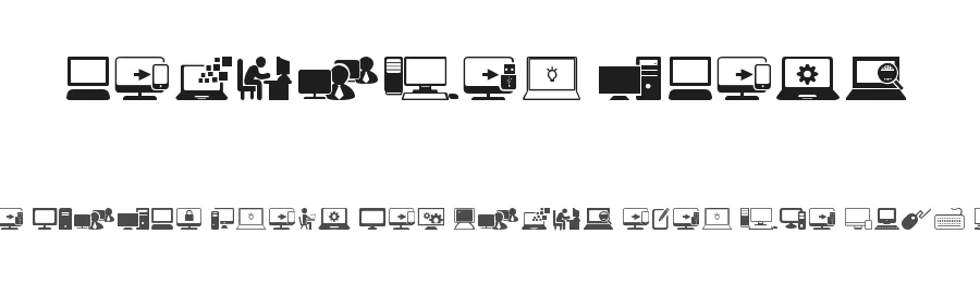 Computer icons by Ding Bang — Dingbats Font