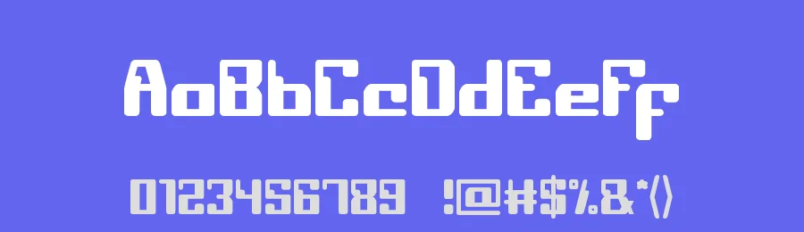 Computer Robot by weknow — Display Font — thumbnail 3